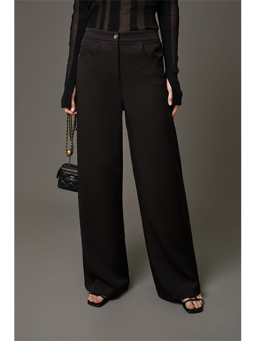 Patrizia Pepe Pantaloni dritti con elementi decorativi PATRIZIA PEPE | 8P0759-A375K103